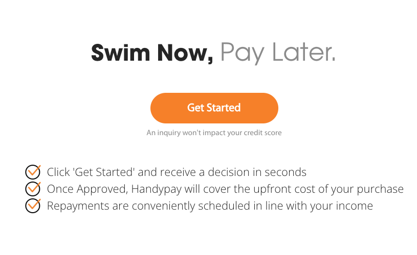 Swim Now Pay Later - Get Started Process