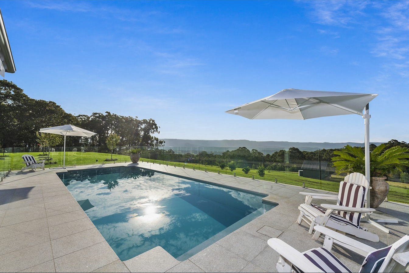 Premium fibreglass pool installation with scenic views by Integrity Pools