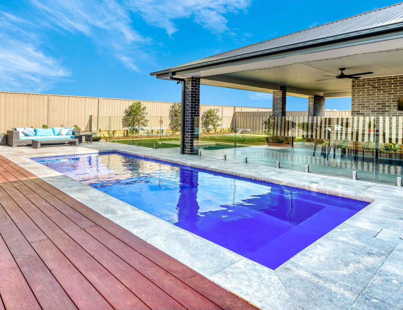 Avanti fibreglass pool installed by Integrity Pools in the Shellharbour and Illawarra region