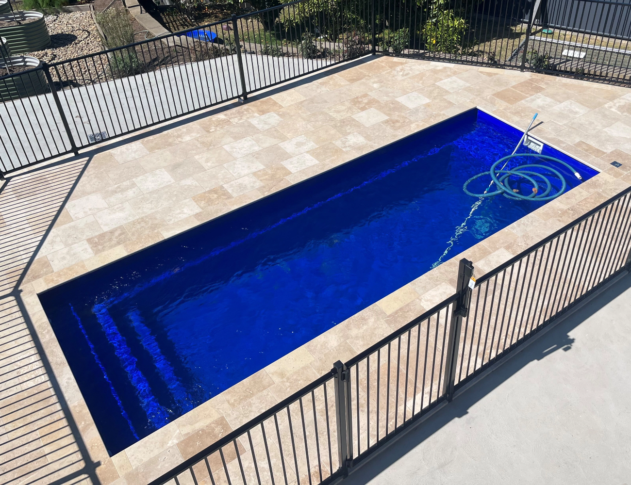 Davinci Pool - Aerial View with Blue Finish