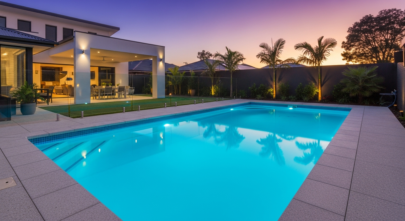 Premium fibreglass pool installation in a Shoalhaven backyard