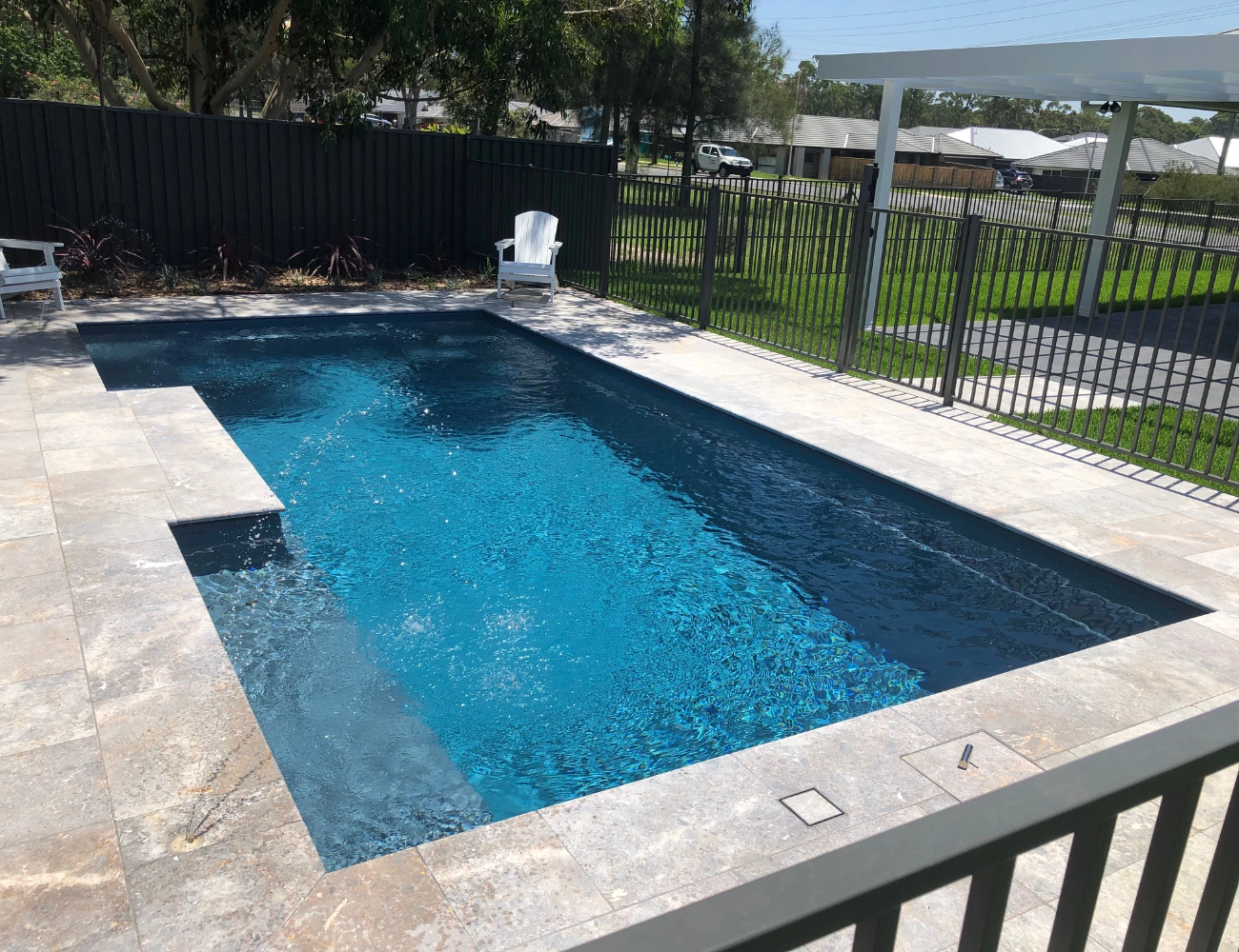 Quality fibreglass pool installation by Integrity Pools
