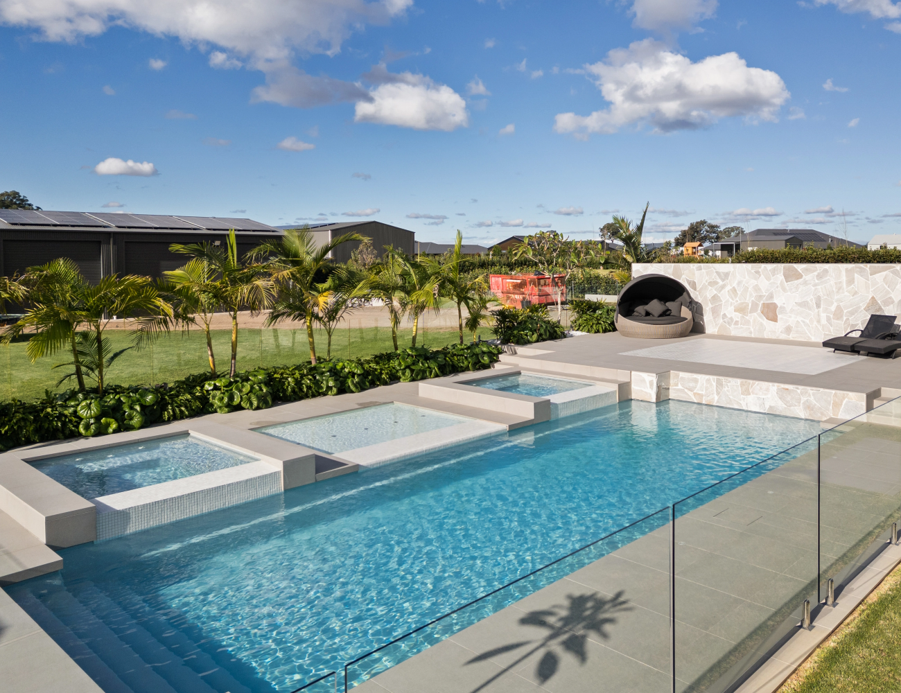 Tahmoor Classic Spa Installation - Whitehaven Finish