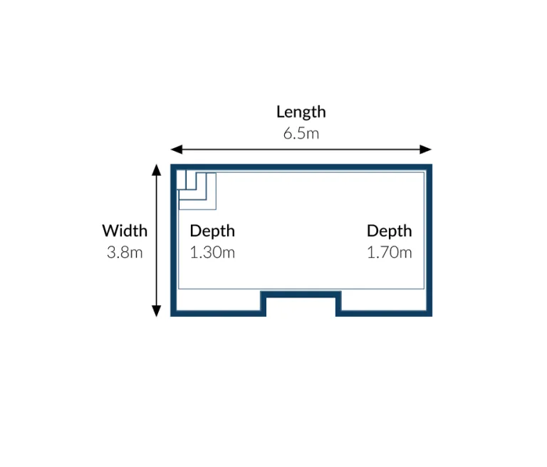 Serenity Pool Specifications - 6.5m x 3.8m