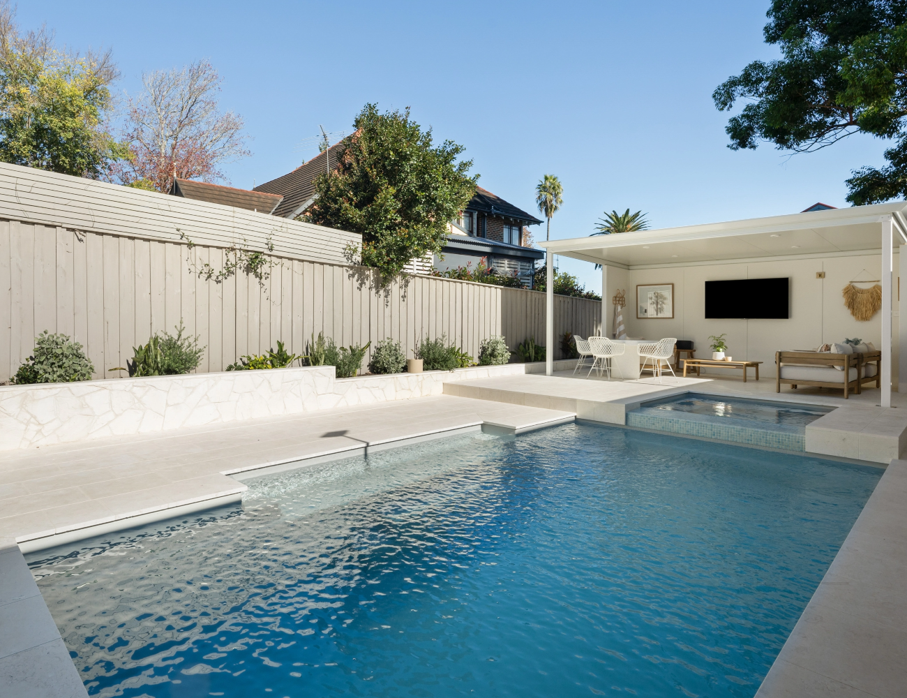 Elderslie Spa Installation - Whitehaven Finish