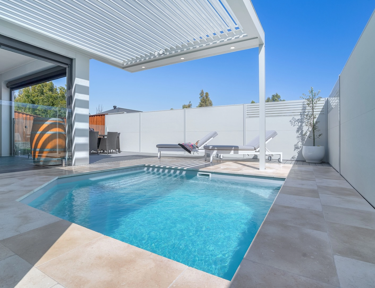 Versace Pool Installation 2