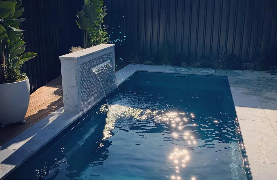 Pool Waterfall Feature